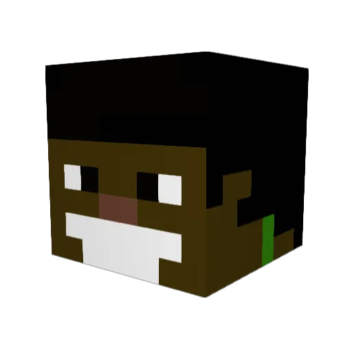 conguitoss Minecraft avatar head, 3D render