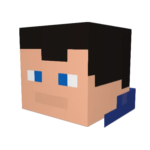 conker4 Minecraft avatar head, 3D render