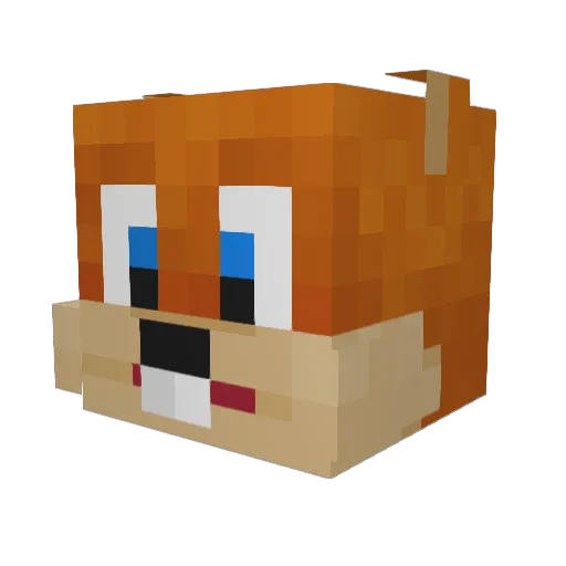 conkerk101 Minecraft avatar head, 3D render