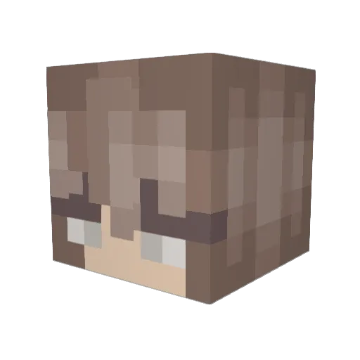 conmacmar Minecraft avatar head, 3D render