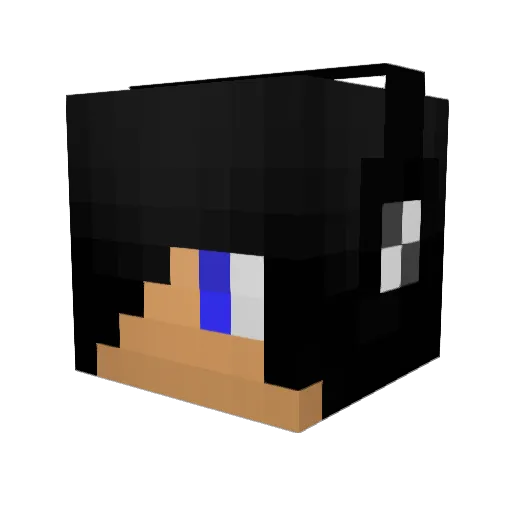 conman16760 Minecraft avatar head, 3D render