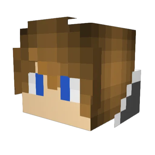 conman20118 Minecraft avatar head, 3D render