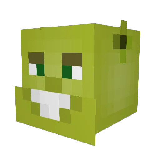 conmatdon Minecraft avatar head, 3D render