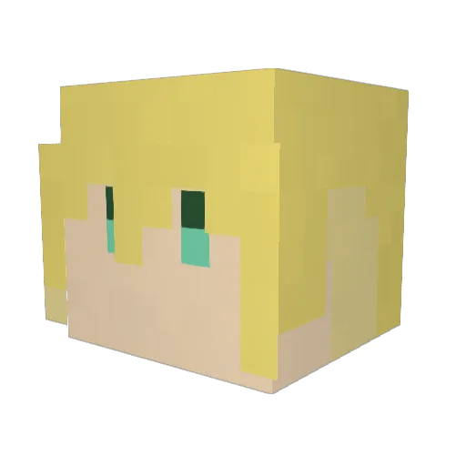 connection_lost Minecraft avatar head, 3D render