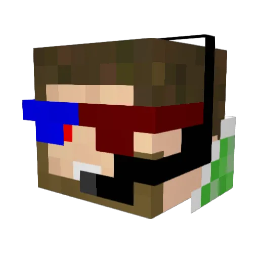 connernoble Minecraft avatar head, 3D render