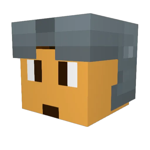 conniebunny Minecraft avatar head, 3D render