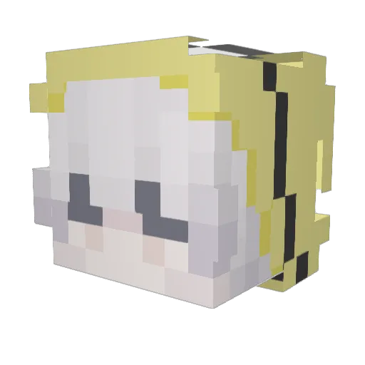 connioe Minecraft avatar head, 3D render