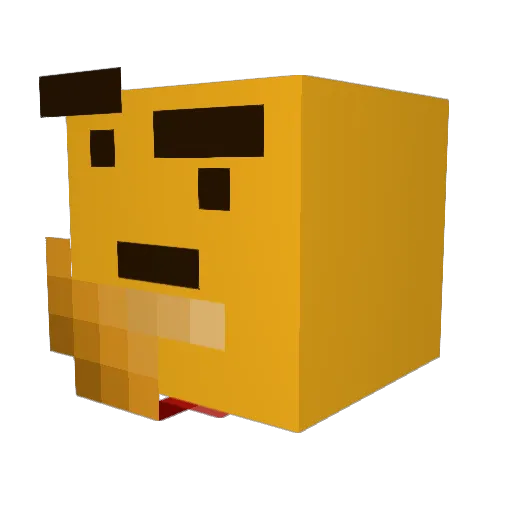 connooristox Minecraft avatar head, 3D render