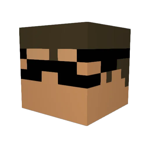 connorandliam Minecraft avatar head, 3D render