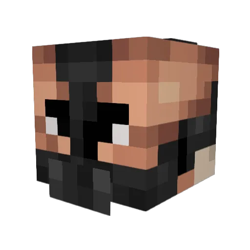 connorkebabmeat Minecraft avatar head, 3D render