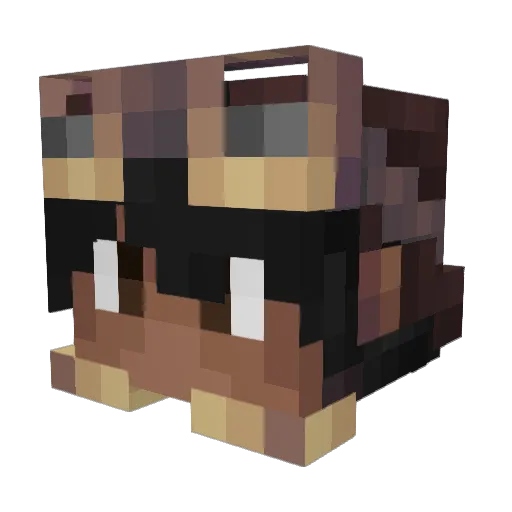 connorm0n3t Minecraft avatar head, 3D render