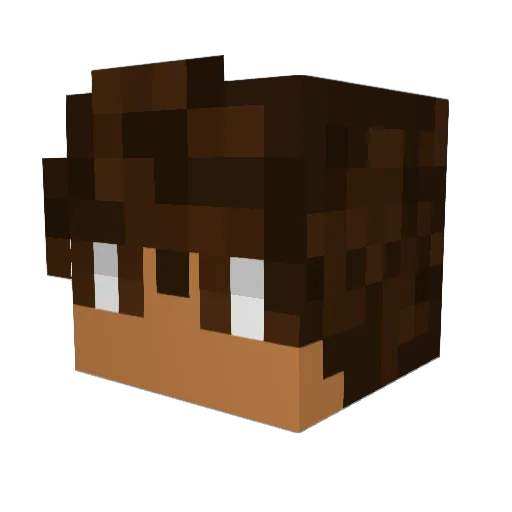 connornick Minecraft avatar head, 3D render