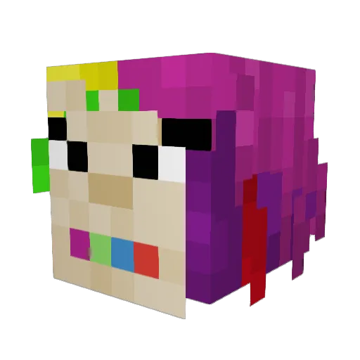 connorrun Minecraft avatar head, 3D render