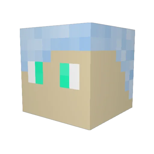 connorsherman Minecraft avatar head, 3D render