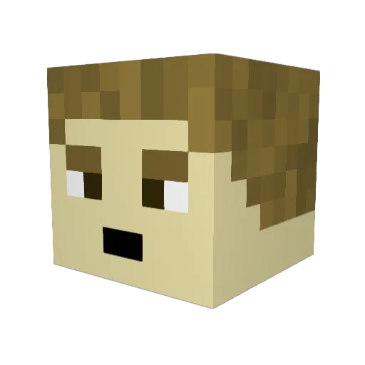 connorthebest Minecraft avatar head, 3D render