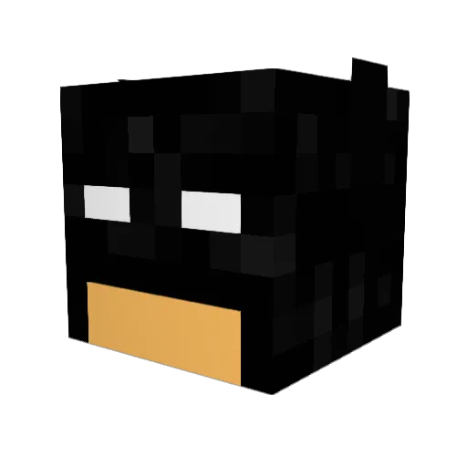 connorvid Minecraft avatar head, 3D render