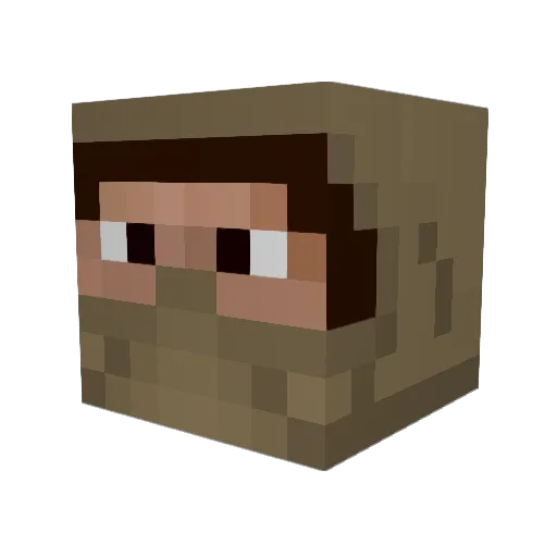 connystrimer Minecraft avatar head, 3D render