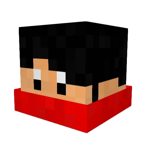 conog100 Minecraft avatar head, 3D render