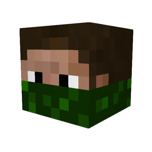 conor10 Minecraft avatar head, 3D render