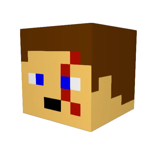 conor781 Minecraft avatar head, 3D render