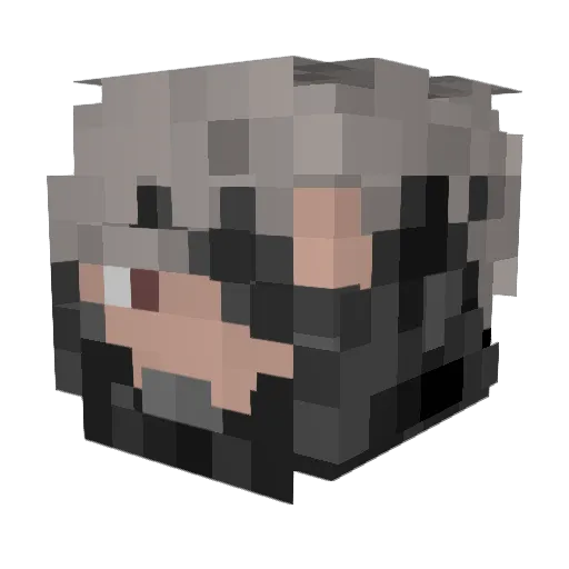 conor_05 Minecraft avatar head, 3D render