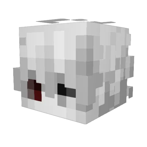 conphie Minecraft avatar head, 3D render