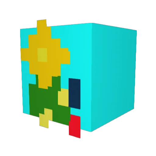 conradcote Minecraft avatar head, 3D render