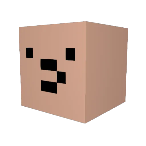 conradoestrada Minecraft avatar head, 3D render