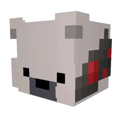 conscienzia Minecraft avatar head, 3D render