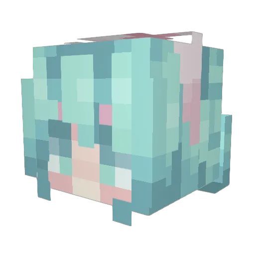consolationprize Minecraft avatar head, 3D render