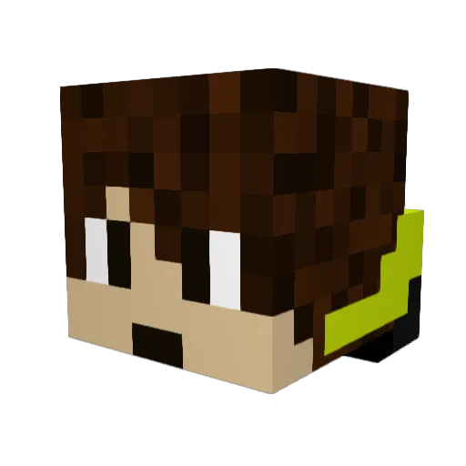consopkat Minecraft avatar head, 3D render
