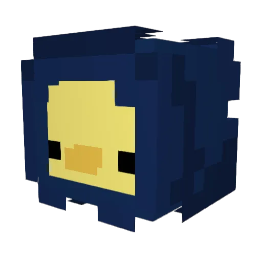 consquad Minecraft avatar head, 3D render