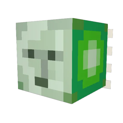 constapator Minecraft avatar head, 3D render