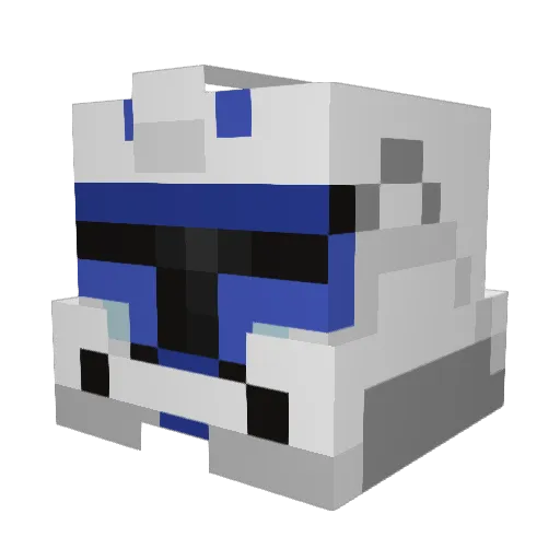 conste Minecraft avatar head, 3D render