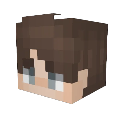 constelacion Minecraft avatar head, 3D render