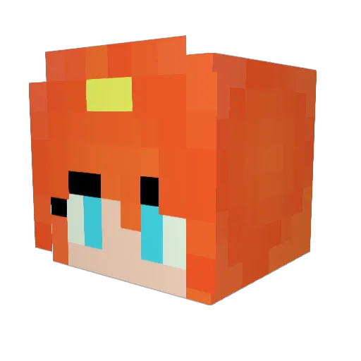 constouille Minecraft avatar head, 3D render
