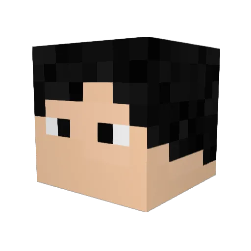 constructiblox Minecraft avatar head, 3D render
