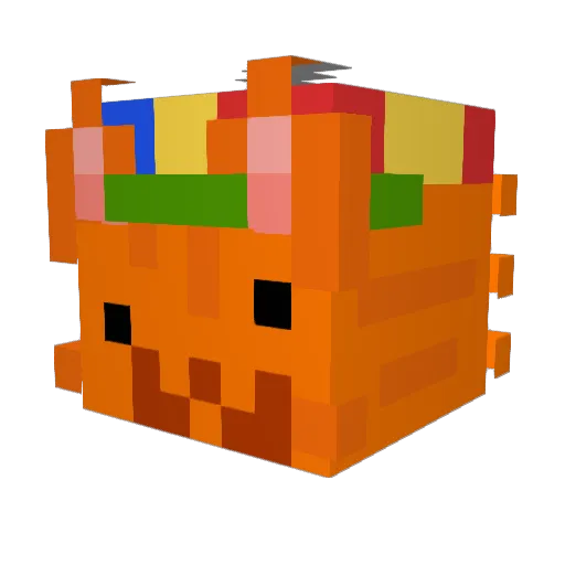 containingjade Minecraft avatar head, 3D render