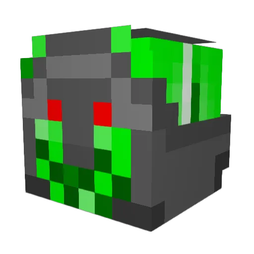 contong Minecraft avatar head, 3D render