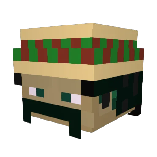 contradictionx Minecraft avatar head, 3D render