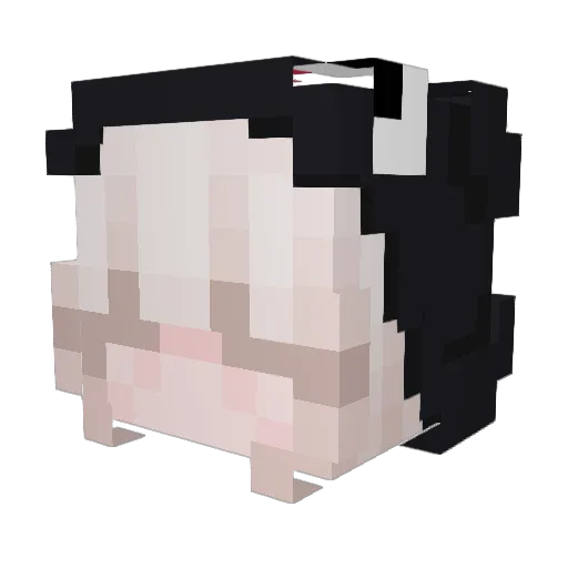 controlmylovense Minecraft avatar head, 3D render