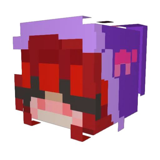 conversationalN Minecraft avatar head, 3D render