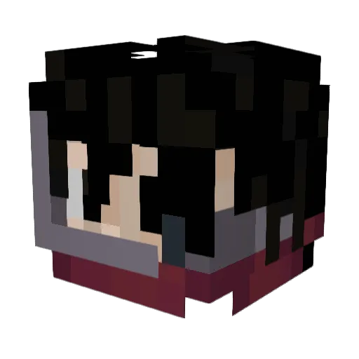 convictbrid Minecraft avatar head, 3D render
