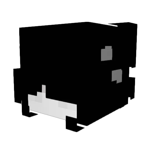 convulsive_ Minecraft avatar head, 3D render