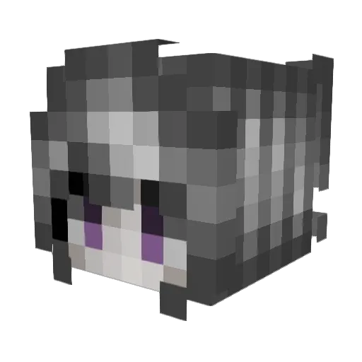 convuulse Minecraft avatar head, 3D render