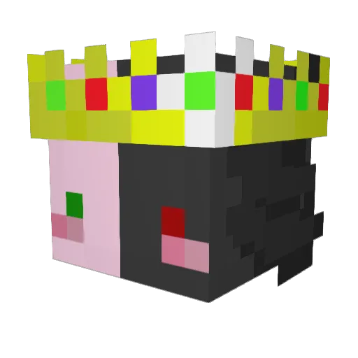 conyDJ2462 Minecraft avatar head, 3D render
