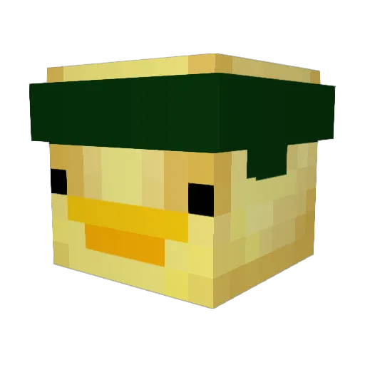 coocheeman Minecraft avatar head, 3D render