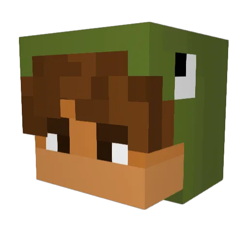 coochi_ Minecraft avatar head, 3D render