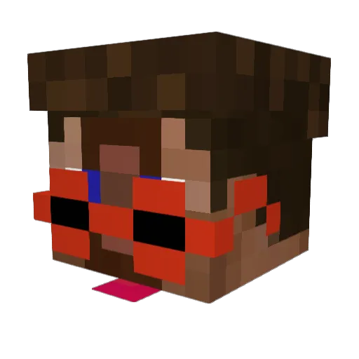 cook_shank Minecraft avatar head, 3D render