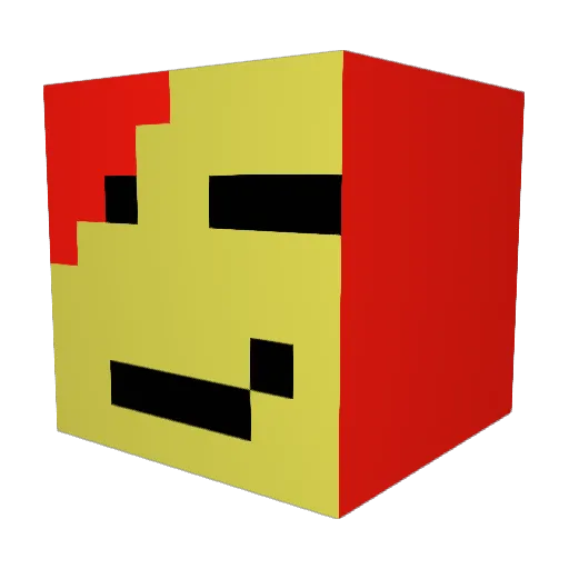 cooke709 Minecraft avatar head, 3D render